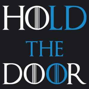 Hodor - Hold The Door - Damska Koszulka Czarna