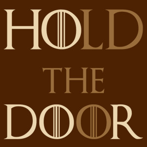 Hodor - Hold The Door - Damska Koszulka Czekoladowa