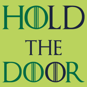 Hodor - Hold The Door - Damska Koszulka Jasno Zielona