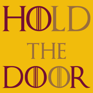 Hodor - Hold The Door - Damska Koszulka Żółta