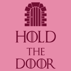 Hold The Door - Damska Koszulka Różowa