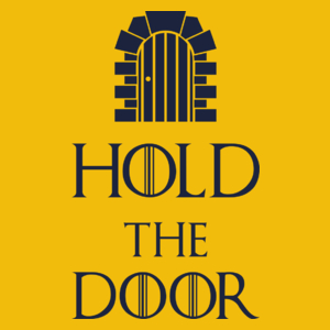 Hold The Door - Damska Koszulka Żółta