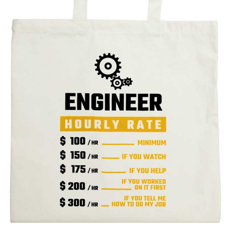 Hourly Rate Engineer - Torba Na Zakupy Natural