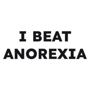 I BEAT ANOREXIA  - Kubek Biały