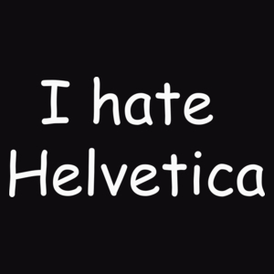 I Hate Helvetica - Męska Bluza z kapturem Czarna