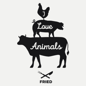 I Love Animals Fired - Damska Koszulka Biała
