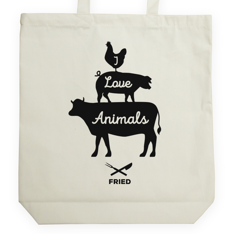 I Love Animals Fired - Torba Na Zakupy Natural