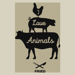 I Love Animals Fired - Torba Na Zakupy Natural