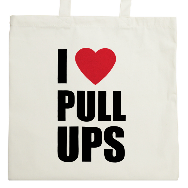 I Love Pull-Ups - Torba Na Zakupy Natural