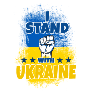 I Stand With Ukraine - Kubek Biały