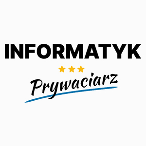 Informatyk Prywaciarz - Poduszka Biała