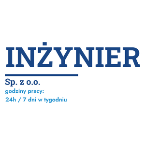 Inżynier Sp. Z O.o. Godziny Pracy - Kubek Biały