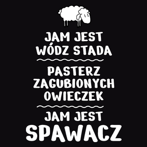 Jam Jest Spawacz Wódz Stada - Męska Bluza Czarna