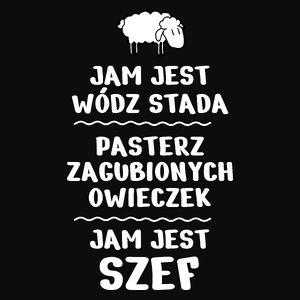 Jam Jest Szef Wódz Stada - Męska Bluza Czarna