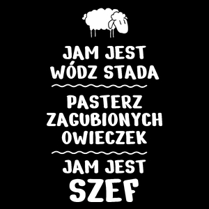 Jam Jest Szef Wódz Stada - Torba Na Zakupy Czarna