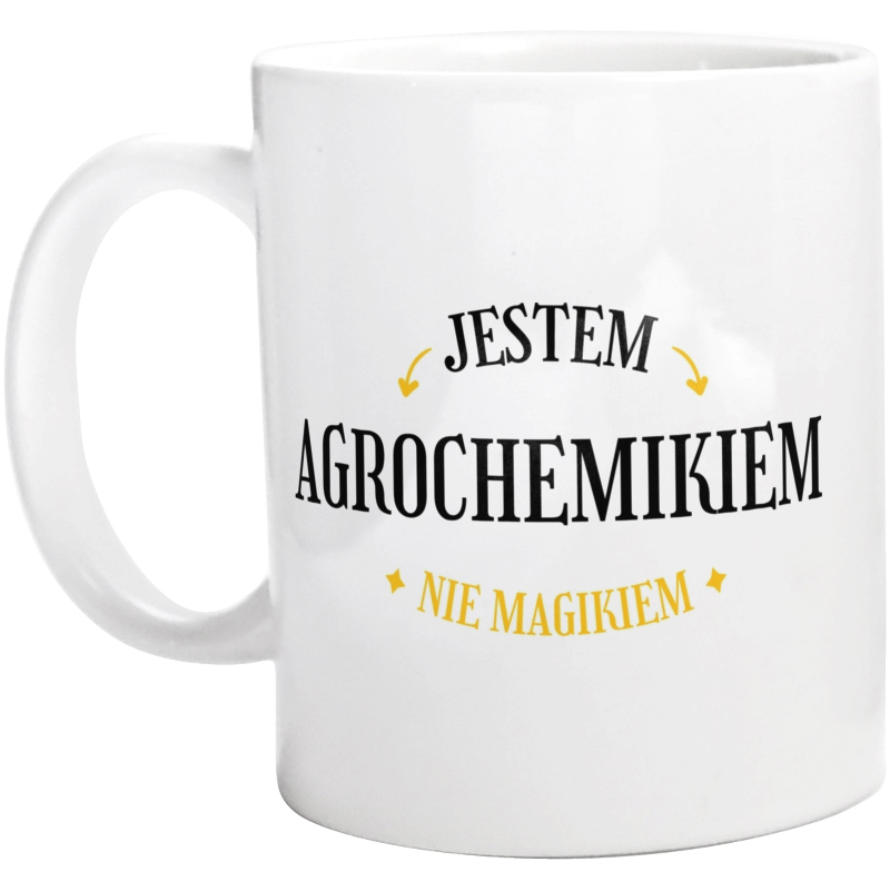 Jestem Agrochemikiem Nie Magikiem - Kubek Biały