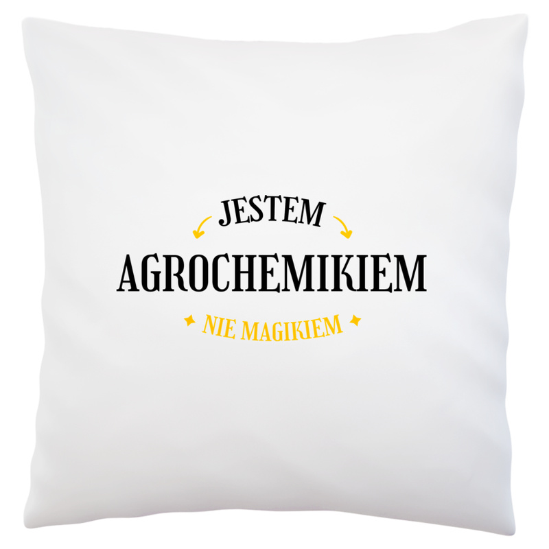 Jestem Agrochemikiem Nie Magikiem - Poduszka Biała