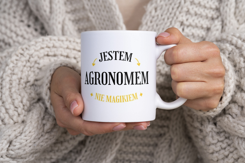 Jestem Agronomem Nie Magikiem - Kubek Biały