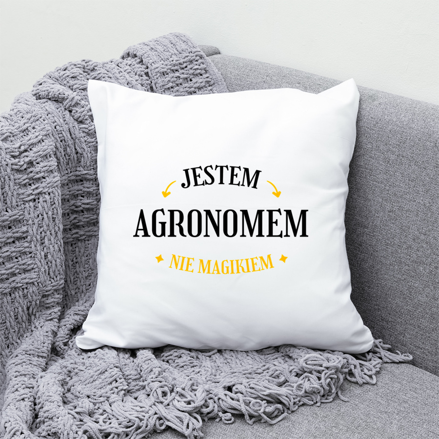 Jestem Agronomem Nie Magikiem - Poduszka Biała