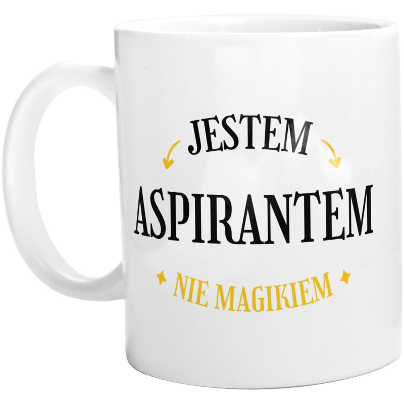 Jestem Aspirantem Nie Magikiem - Kubek Biały