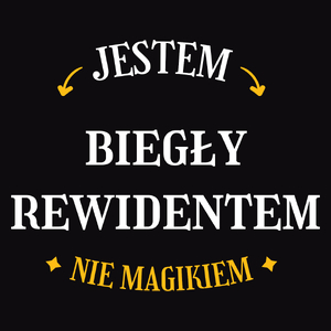 Jestem Biegły Rewidentem Nie Magikiem - Męska Koszulka Czarna