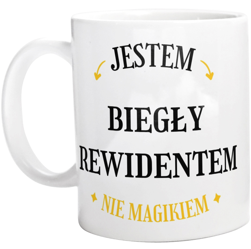 Jestem Biegły Rewidentem Nie Magikiem - Kubek Biały