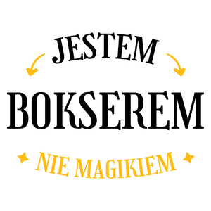 Jestem Bokserem Nie Magikiem - Kubek Biały