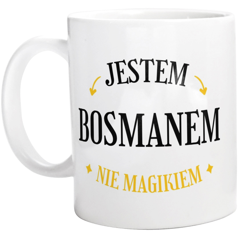 Jestem Bosmanem Nie Magikiem - Kubek Biały