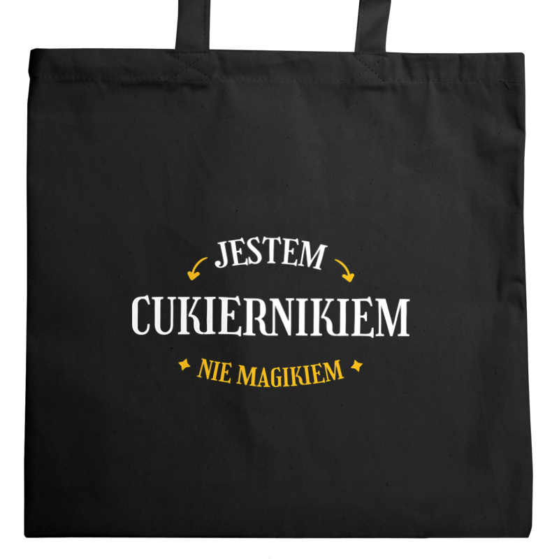 Jestem Cukiernikiem Nie Magikiem - Torba Na Zakupy Czarna