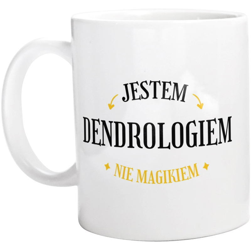 Jestem Dendrologiem Nie Magikiem - Kubek Biały