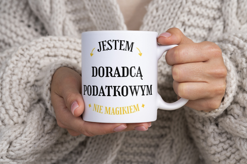 Jestem Doradcą Podatkowym Nie Magikiem - Kubek Biały