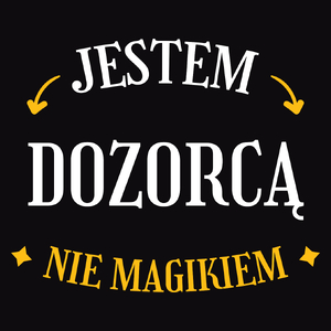 Jestem Dozorcą Nie Magikiem - Męska Koszulka Czarna