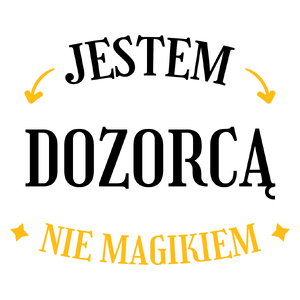 Jestem Dozorcą Nie Magikiem - Kubek Biały