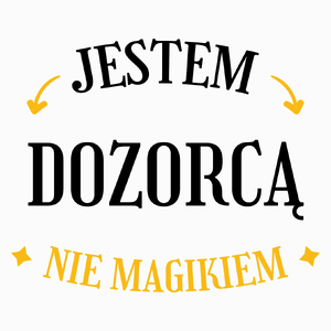 Jestem Dozorcą Nie Magikiem - Poduszka Biała