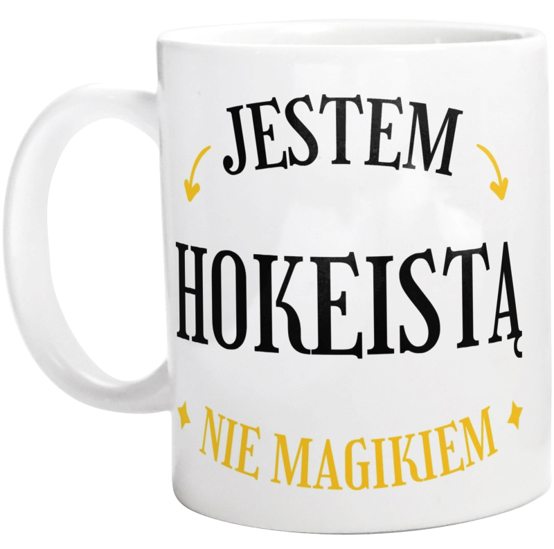 Jestem Hokeistą Nie Magikiem - Kubek Biały