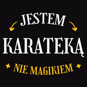 Jestem Karateką Nie Magikiem - Męska Koszulka Czarna