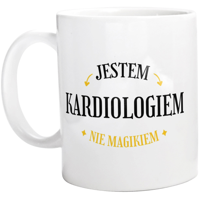 Jestem Kardiologiem Nie Magikiem - Kubek Biały