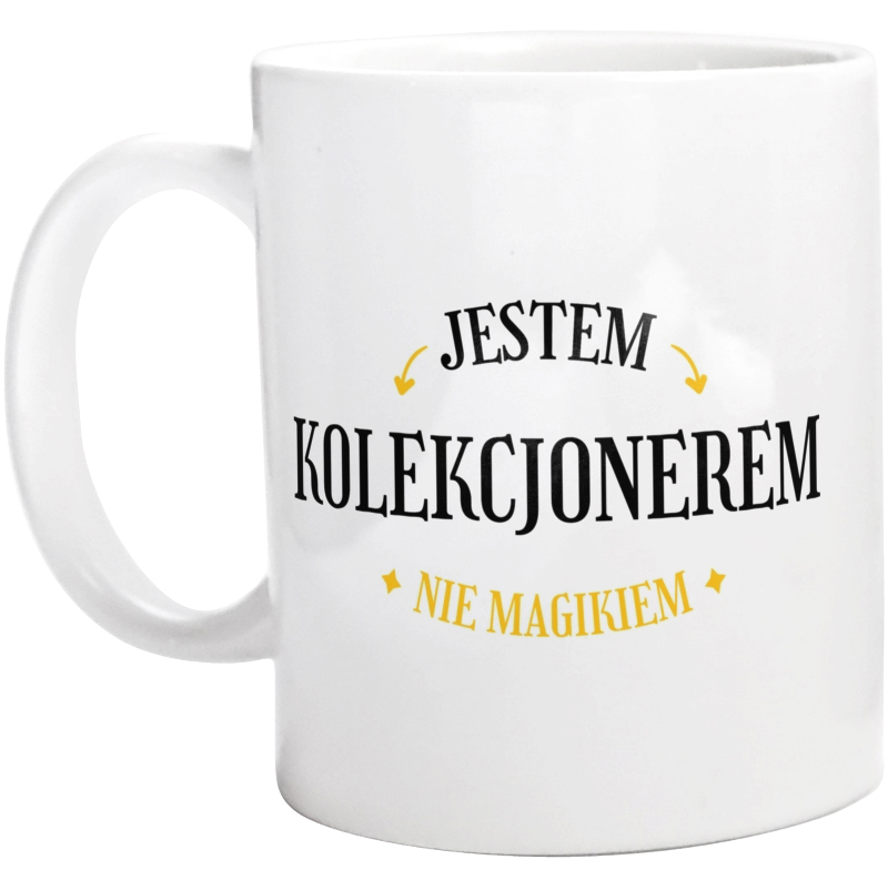 Jestem Kolekcjonerem Nie Magikiem - Kubek Biały