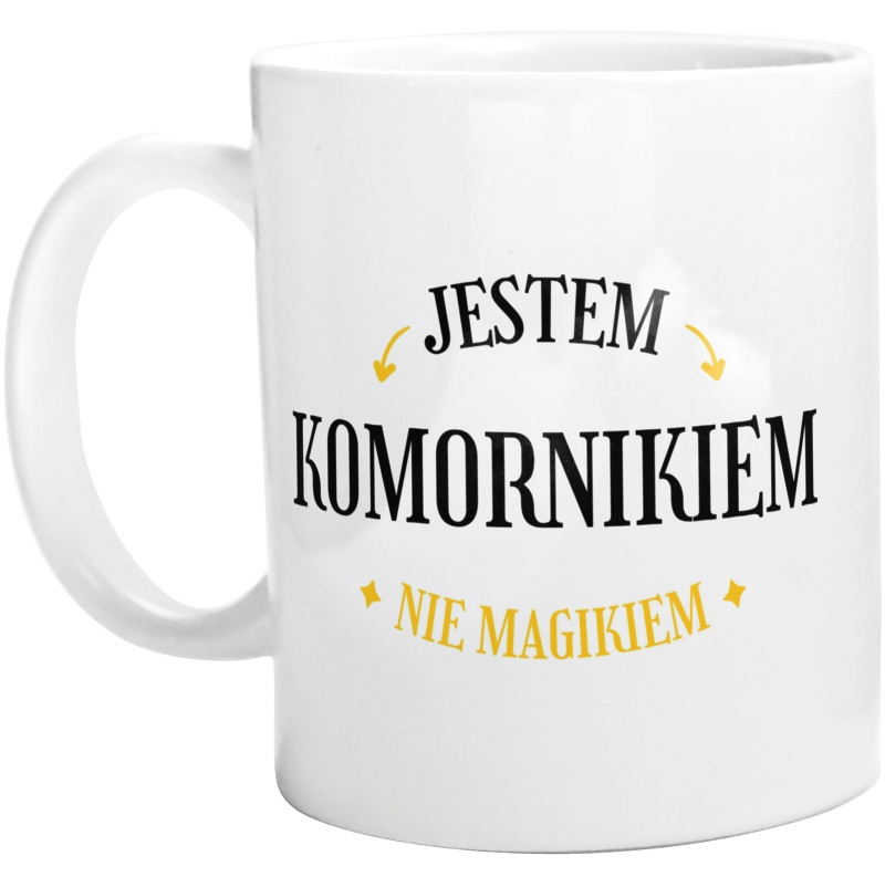 Jestem Komornikiem Nie Magikiem - Kubek Biały