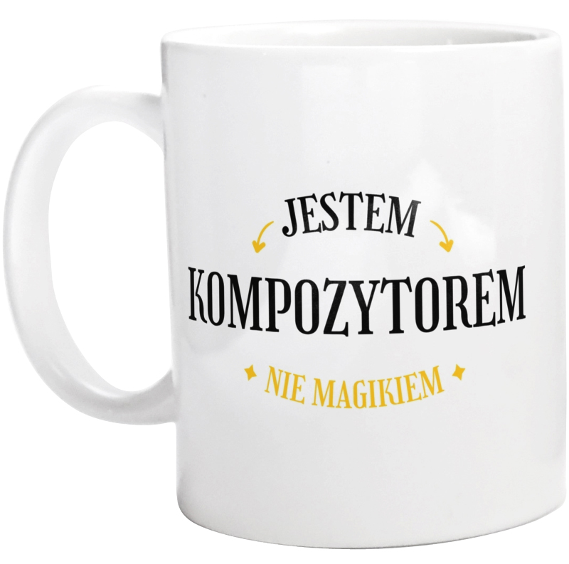 Jestem Kompozytorem Nie Magikiem - Kubek Biały