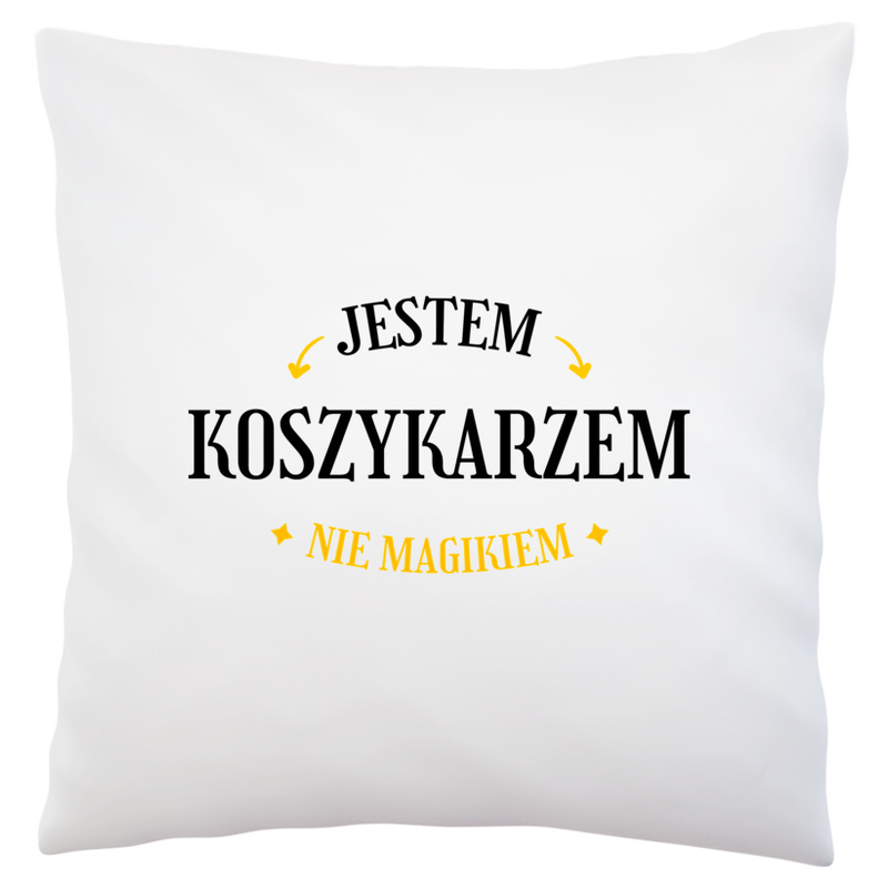 Jestem Koszykarzem Nie Magikiem - Poduszka Biała