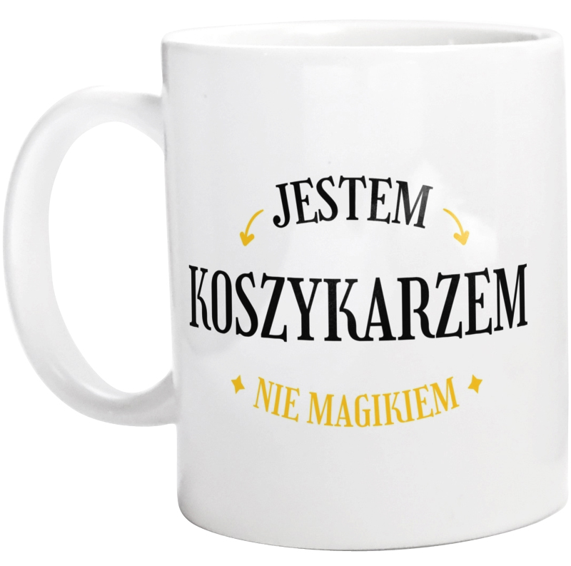 Jestem Koszykarzem Nie Magikiem - Kubek Biały