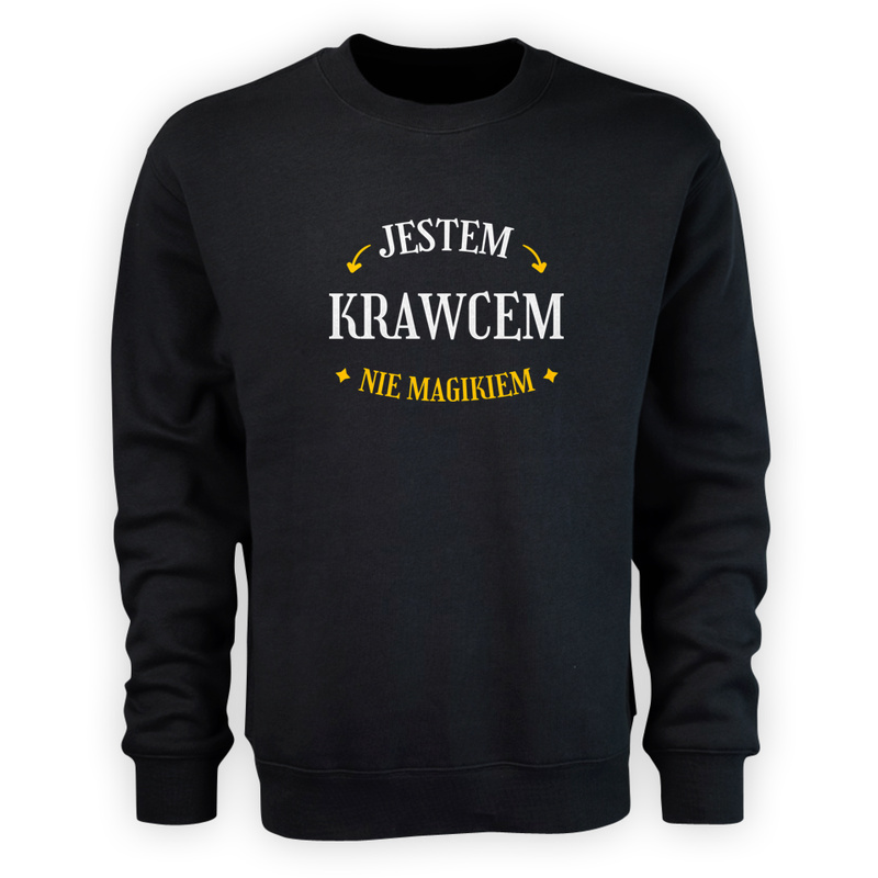 Jestem Krawcem Nie Magikiem - Męska Bluza Czarna