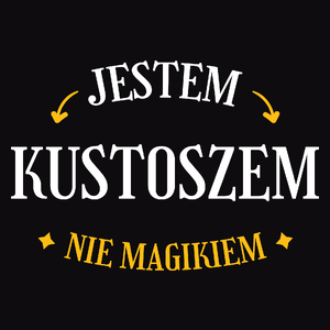 Jestem Kustoszem Nie Magikiem - Męska Koszulka Czarna