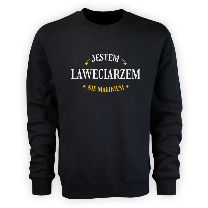 Jestem Laweciarzem Nie Magikiem - Męska Bluza Czarna