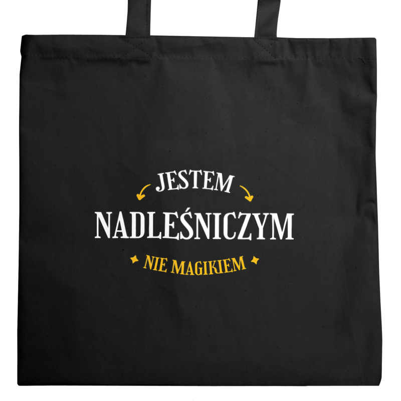 Jestem Nadleśniczym Nie Magikiem - Torba Na Zakupy Czarna