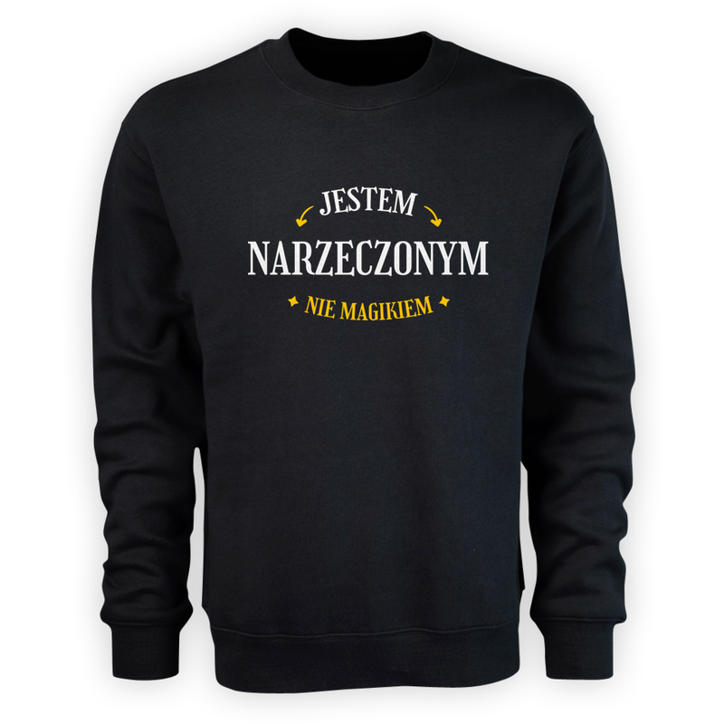 Jestem Narzeczonym Nie Magikiem - Męska Bluza Czarna