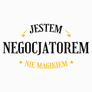 Jestem Negocjatorem Nie Magikiem - Poduszka Biała