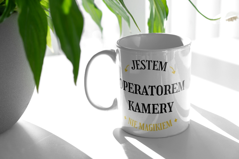 Jestem Operatorem Kamery Nie Magikiem - Kubek Biały