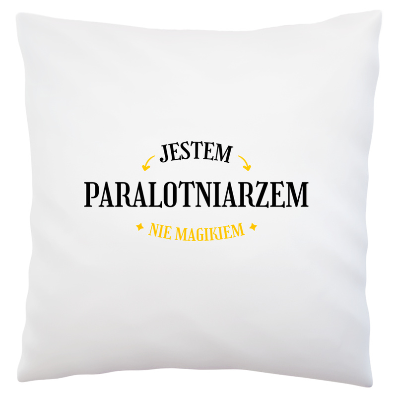 Jestem Paralotniarzem Nie Magikiem - Poduszka Biała